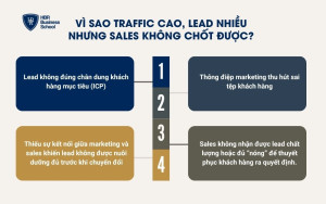 Vì sao Traffic cao, lead nhiều nhưng Sales không chốt được?