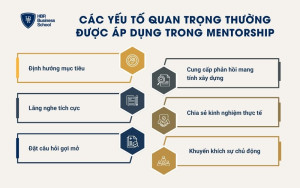 Các yếu tố quan trọng thường được áp dụng trong Mentorship