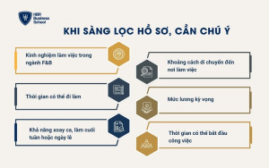 Khi sàng lọc hồ sơ, cần chú ý