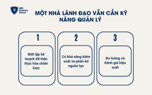 Một nhà lãnh đạo vẫn cần kỹ năng quản lý