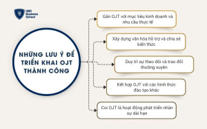 Những lưu ý để triển khai OJT thành công