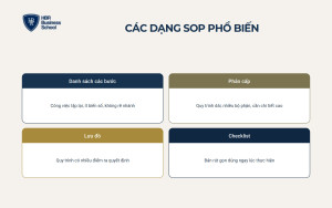 Các dạng SOP phổ biến và đặc điểm của từng dạng
