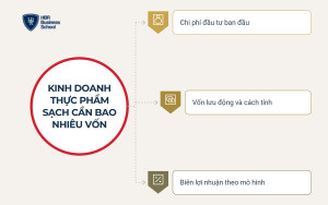 Kinh doanh thực phẩm sạch cần bao nhiêu vốn cho một cửa hàng 40-60 m²?