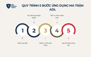 Quy trình 5 bước ứng dụng ma trận ADL vào doanh nghiệp