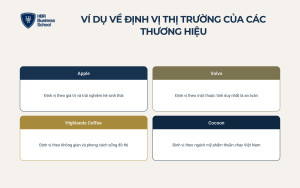 Ví dụ về định vị thị trường của các thương hiệu