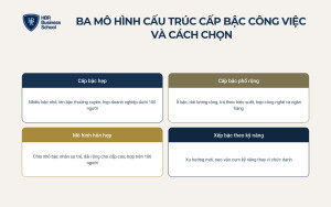 So sánh ba mô hình cấu trúc cấp bậc công việc
