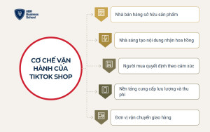 Cơ chế vận hành của TikTok Shop với năm bên tham gia