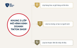 Khung 3 lớp cấu thành mô hình kinh doanh TikTok Shop