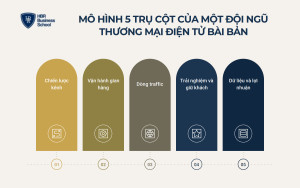 Mô hình 5 trụ cột giúp chuẩn hóa việc xây dựng đội ngũ thương mại điện tử