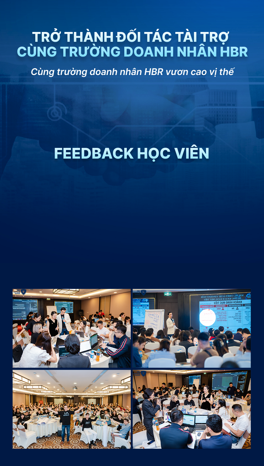 Trở thành đối tác tài trợ cùng trường doanh nhân HBR - Feedback học viên